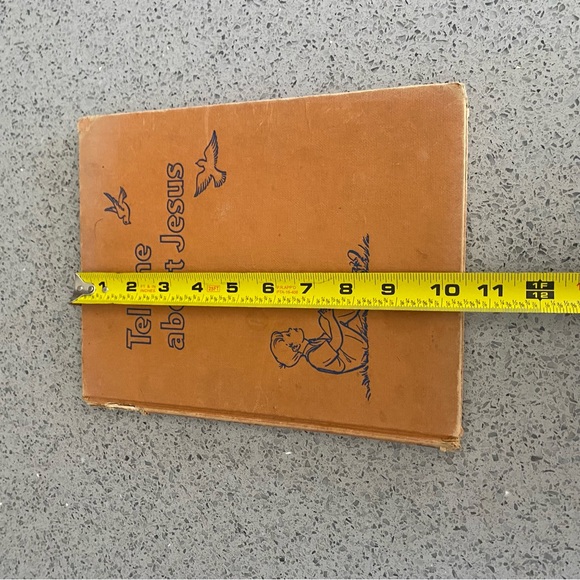 Tell Me About Jesus by Mary Alice Jones VINTAGE 1952 Hardcover book Primitive - Picture 3 of 9